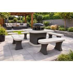 Onyx kerti grill szögletes 100 cm 4 pad + párna