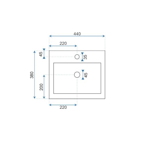 Daria szabadonálló mosdó fehér (POD01)