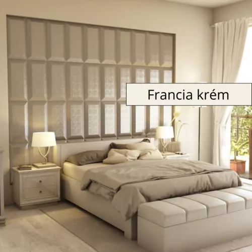 Paruma 3D falpanel -Francia krém