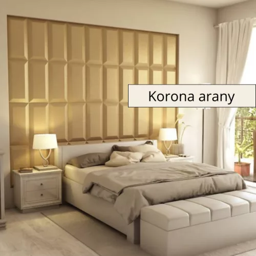 Paruma 3D falpanel - Korona arany