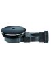 R400 SLIM Black fekete zuhanytálca szifon