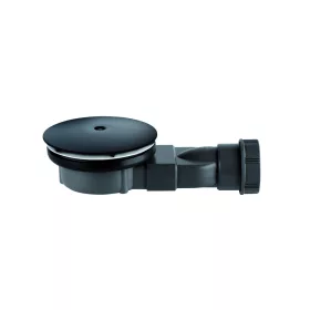 R400 SLIM Black fekete zuhanytálca szifon