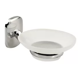 Sapho Rumba szappantartó tejüveg/ króm (RB102)