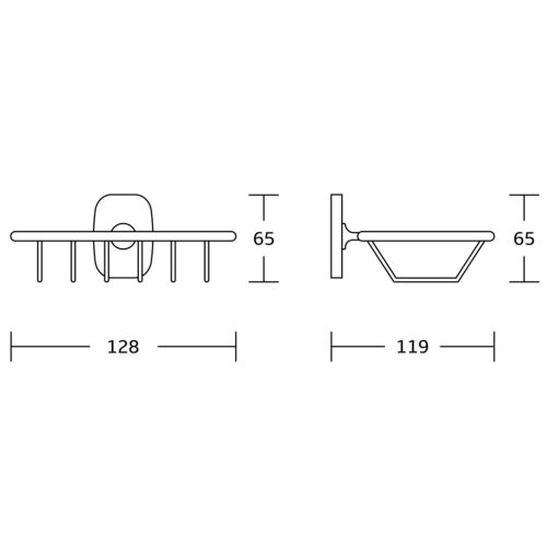 Sapho Rumba szappantartó króm (RB103)