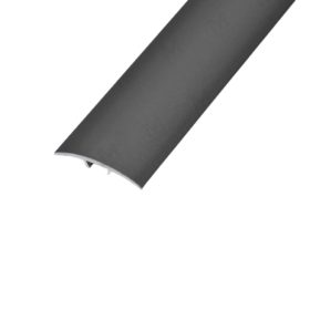   Alumínium burkolatváltó élvédő profil 30/2,70 m öntapadós eloxált ezüst