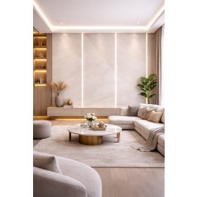   Beltéri SPC falpanel  2800x1200x4 mm- Világos bézs árnyalat