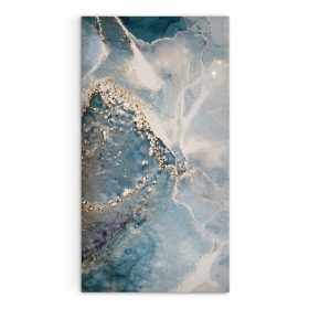 Beltéri SPC falpanel  600x1200x4 mm- Kék-fehér mintával