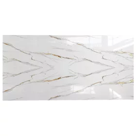   Beltéri SPC falpanel 600x1200x4 mm - Fehér márvány mintás