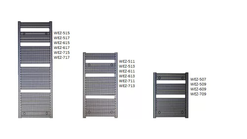 Enix Wezyr fehér íves radiátor 600x1490mm WEZ-615 (SKU-002824)