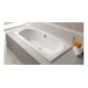 Sanglass WP/PR 80x180cm egyenes kád középlefolyóval+ tartóláb