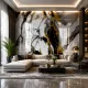 Beltéri SPC falpanel 2800x1220x4 mm- Black Gold Calacatta