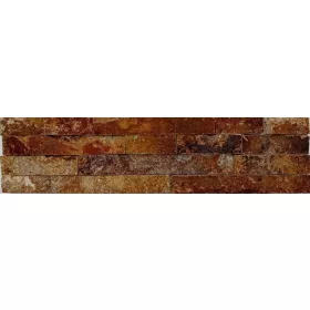 Természetes kőpanel sötétbarna 15x60 cm (ST89RF)