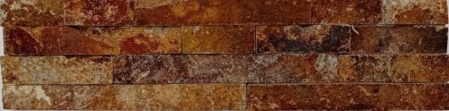 Természetes kőpanel sötétbarna 15x60 cm (ST89RF)