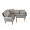 Rattan kerti garnitúra szett 2 részes, szürke (SYH271W)