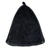 Szaunasapka hímzés nélkül, sötét