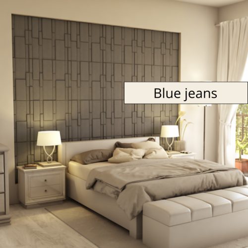 Sabre 3D falpanel 60x60cm - Blue Jeans