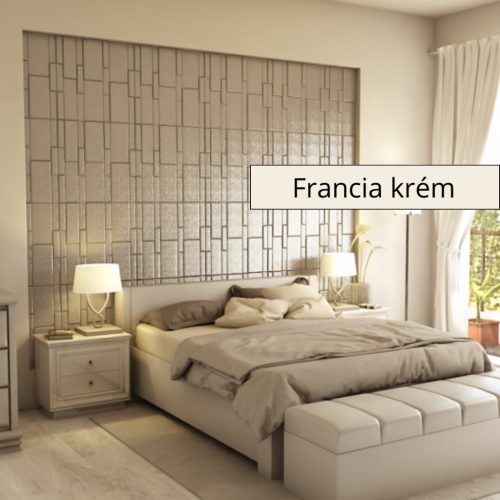 Sabre 3D falpanel 60x60cm - Francia krém