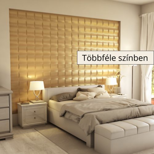 Salta 3D falpanel 40x40cm - Jaffa sárga