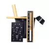 Szauna szett alu&bambusz, Fekete (T0302-068)