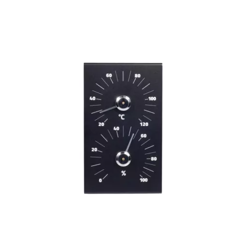 Szauna szett alu&bambusz, Fekete (T0302-068)