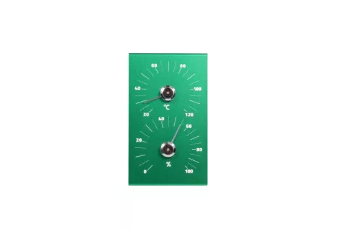 Szauna szett alu&bambusz, Zöld (T0302-072)
