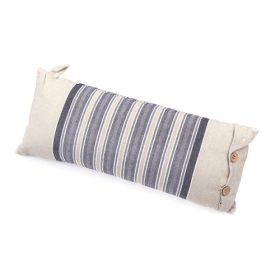 Szaunapárna 4Living 22x55 cm, vékony csíkos, barna