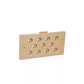 Szellőző rács 235x125x16 mm, égerfa