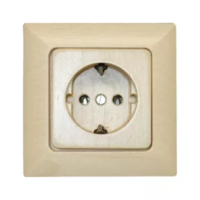 Süllyesztett dugalj 240V, 16A, juhar (T0504-019)