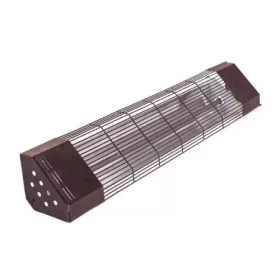   Infrasugárzó kerámiacső 450 W, sötétbarna védőráccsal, sarok kivitel (T0801-004)