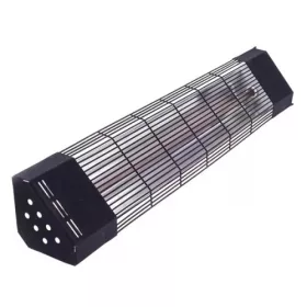   Infrasugárzó kerámiacső 450 W, fekete védőráccsal, sarok kivitel (T0801-012)