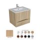 Linzy alsószekrény+mosdó 60 2A1F natúr tölgy
