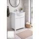 Linzy alsószekrény+mosdó 55 2A prégelt fehér