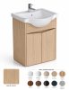 Linzy alsószekrény+mosdó 55 2A natúr tölgy