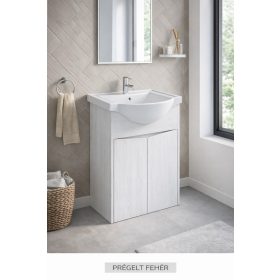 Linzy alsószekrény+mosdó 65 2A prégelt fehér