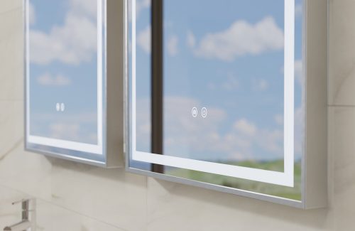 Floating Mirror Aura 60x80 cm álló laptükör ledvilágítással