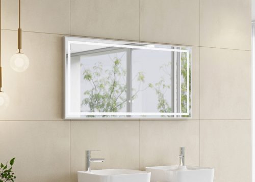 Floating Mirror Aura 60x120cm fekvő tükör led világítással