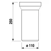 Jikka Wc csésze csatlakozó egyenes 100x25