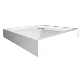 Wellis Szögletes magas zuhanytálca 80x80x15