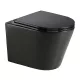 Wellis Clement Black fali rimless WC, matt fekete