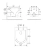 Sophia tornado ultracsendes fali rimless WC