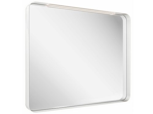 Strip 90x70 fürdőszobai tükör világítással, fehér