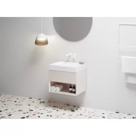   SD Lite 60 fürdőszobai szekrény mosdó alá Alabaster Pink