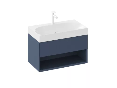 SD Lite 80 fürdőszobai szekrény mosdó alá Deepsea Blue