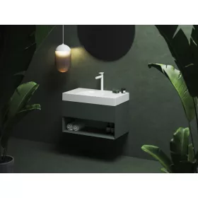 SD Lite 80 fürdőszobai szekrény mosdó alá Grey Green