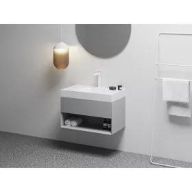 SD Lite 80 fürdőszobai szekrény mosdó alá Smoke Grey