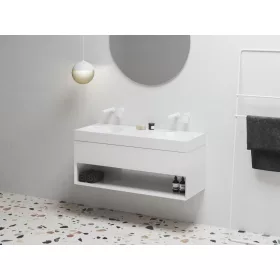 SD Lite 120 fürdőszobai szekrény mosdó alá fehér