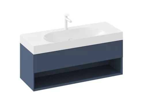 SD Lite 120 fürdőszobai szekrény mosdó alá Deepsea Blue