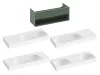 SD Lite 120 fürdőszobai szekrény mosdó alá Grey Green