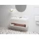 SD Lite 120 fürdőszobai szekrény mosdó alá Alabaster Pink