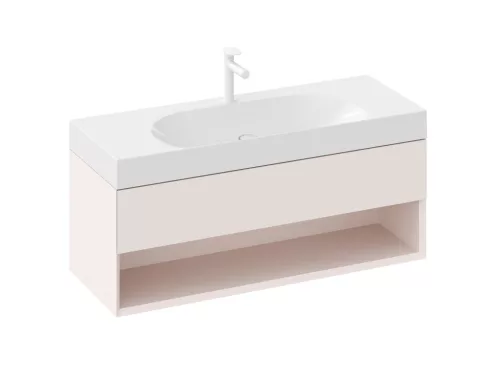 SD Lite 120 fürdőszobai szekrény mosdó alá Alabaster Pink